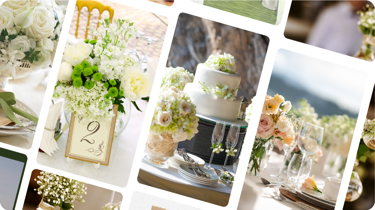 free online templates with the best wedding color combinations